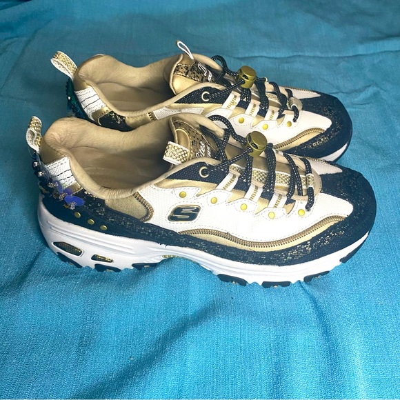 Skechers Shoes - Skechers D’lites glamorous limited edition gold/white/black womens size 8